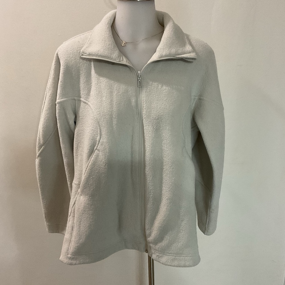 Lululemon Ivory Sherpa Jackets Oversized Size 4